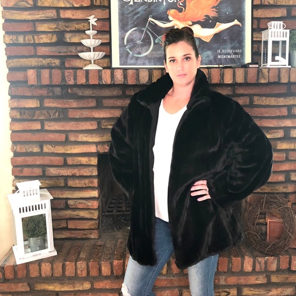Mulberry Street Jackets & Blazers - Reversible Faux Fur Winter Coat